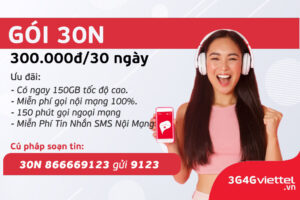Hướng dẫn đăng ký gói cước 30N Viettel 1 huong-dan-dang-ky-goi-cuoc-30n-viettel
