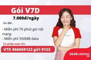 Đăng ký V7D Viettel nhận ưu đãi trong ngày 1 dang-ky-v7d-viettel-nhan-uu-dai-trong-ngay