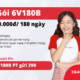 6V180B Viettel, siêu data, gọi thoại suốt 6 tháng