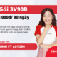3V90B Viettel ưu đãi data, gọi thoại suốt tháng